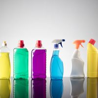 Cleaning products Set of different cleaning products